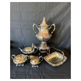 GP Silver-plated coffee/tea set (5)