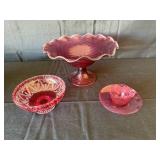 Vintage Ruby Red Glass