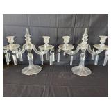 Vintage crystal candelabras (2)