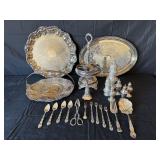Vintage 23-piece misc. silver-plated set
