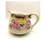 Nippon hand-painted porcelain pitcher