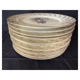 11-plate set, Puls Czechoslovakian Porcelain