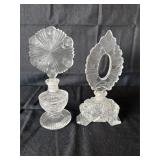 Crystal perfume decanters (2)