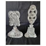 Crystal perfume decanters (2)