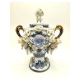 Porcelain vase by Blue Danube.