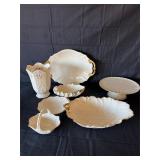 Lenox USA set of 7 24k gold trimmed