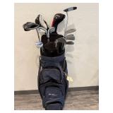 Golf set of clubs, with bag