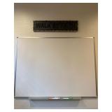White board and inspirational wall art