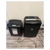 (2) Shredders, Amazon Basics and Ativa
