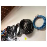 All irrigation line along wall