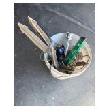Bucket and contents, misc. tools