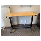 Husky adjustable rolling table MDL HOLT46XDB12.