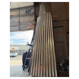 Corrugated galvanized steel 29-gauge roof panels