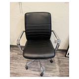Black and chrome office chair