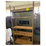 Metal shelving unit, empty
