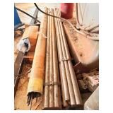Qty of steel rod, different gauges