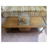 Vintage 1970s Coffee Table with Centerpiece