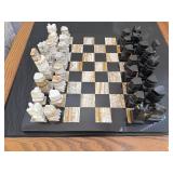 Marble Chess Game - All Pieces Are Present!