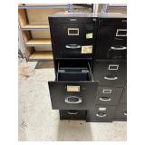 Black filing cabinet