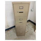 Brown metal file cabinet