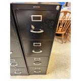 Black filing cabinet