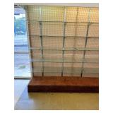 gondolas shelving with glass shelves