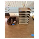 Paper organizer and tote tray