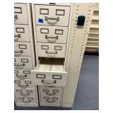 Eight drawer index file cabinet