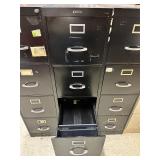 Black filing cabinet