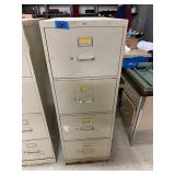 Brown filing cabinet