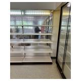 8 foot tall gun over shelving two units