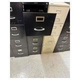 Black filing cabinet