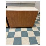 5 foot retail counter with storage in back