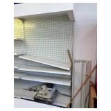 8 foot tall gondola shelving three sections