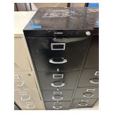 Black filing cabinet