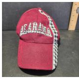 Red Alabama Baseball Cap with Pattern