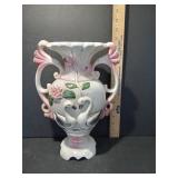Decorative Ceramic Vase with Swan Motif