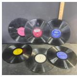 Six Vintage Vinyl Records