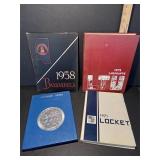 Four School Yearbooks
