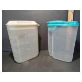 Two Plastic Storage Containers