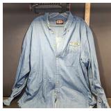 TSI Denim Shirt with USM Logo, Size XL