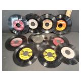 10 Vintage Vinyl 45 RPM Records
