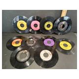Ten 7-Inch Vinyl Records