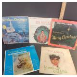 6 Vintage Christmas LP Records