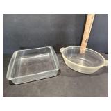 Two Glass Baking Dishes Set