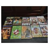 12 Movie and TV DVDs