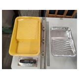 Painting Tools Set Including Trays and Roller