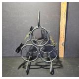Decorative Metal Wine Bottle Holder