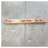 54" Wooden Sign with Decorative Text