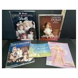 5 Doll Reference Books and 1 Childrenï¿½s Book